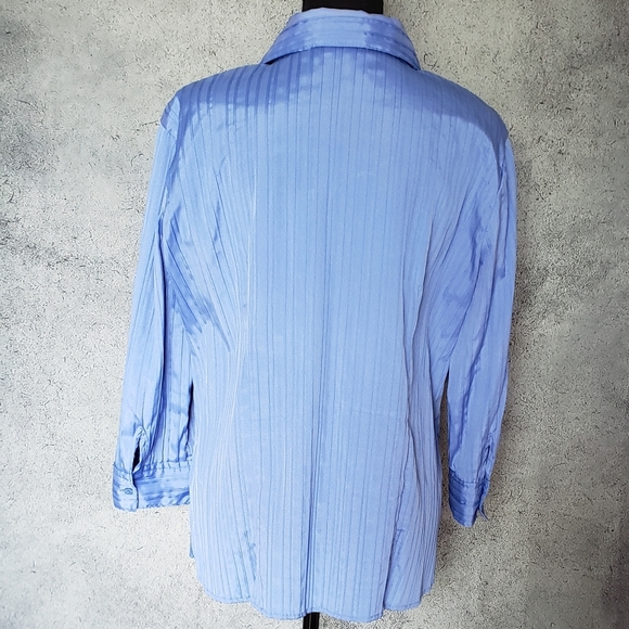 Clichy Womens Blue Top Size L - Picture 4 of 11